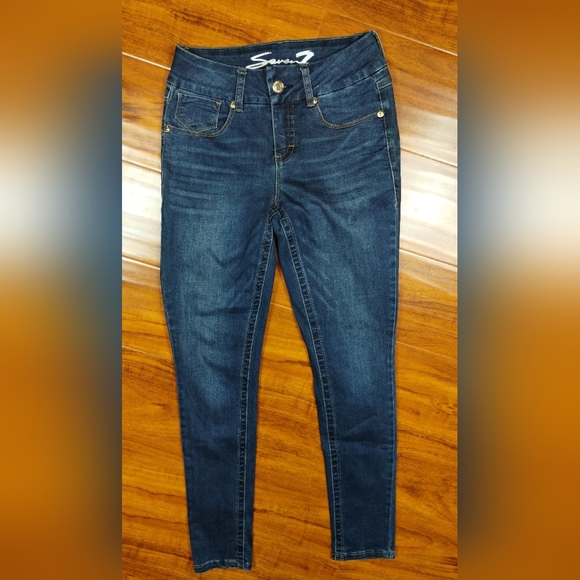 Seven 7 Tummy Less Skinny Denim Jeans Inseam 30" - Picture 3 of 15